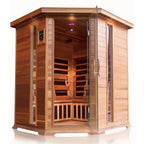 4-Person Cedar Corner Infrared Sauna