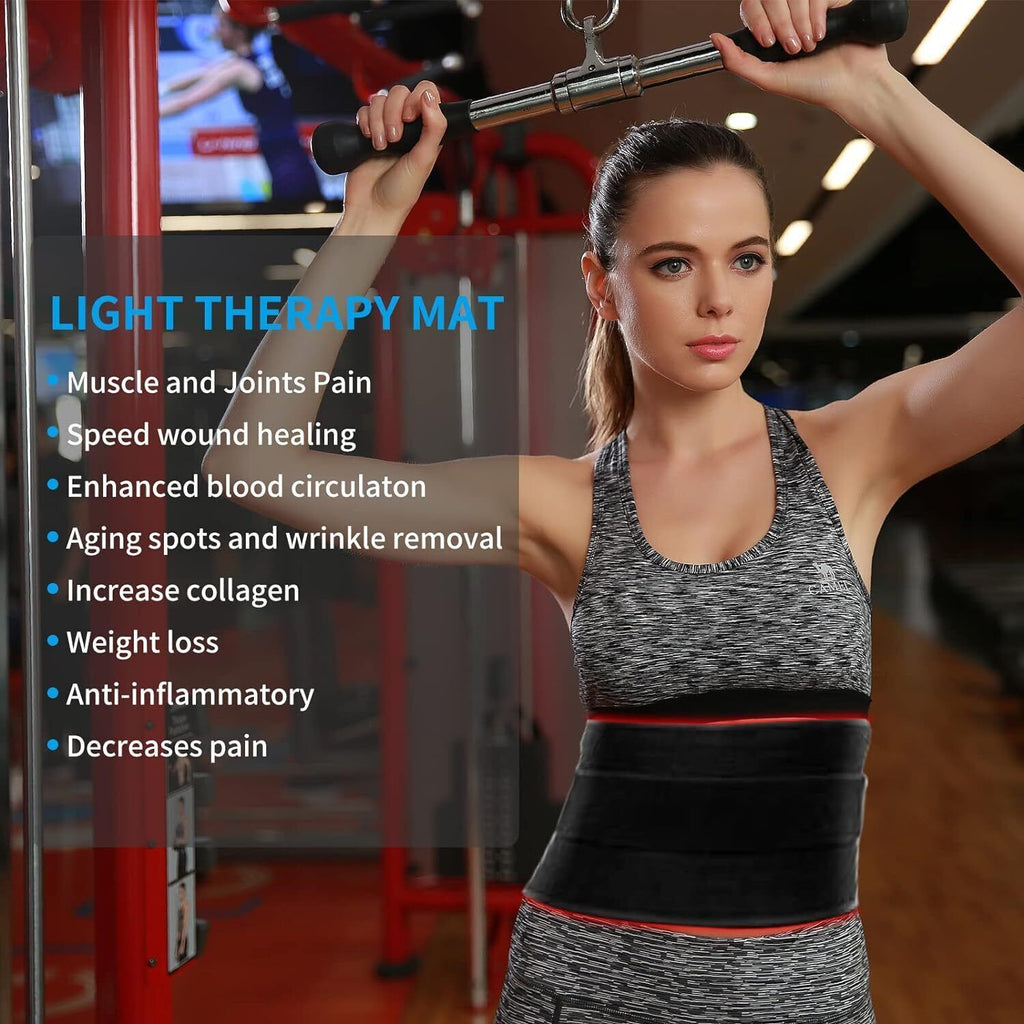 Red Light Therapy Pad Mat LED Infrared Full Body Device Back Muscle Pain Relief