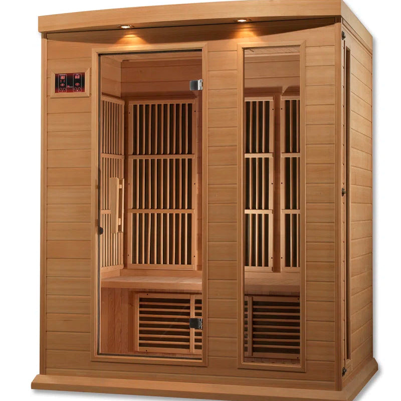 Dynamic Infrared 3 - Person FAR Infrared Sauna in Hemlock