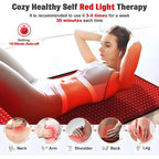, Red Light Therapy Mat for Body, 31.5" * 11.8" Red Light Therapy Blanket Red near Infrared 660Nm 850Nm Full Body Pad, 1080 Leds Infrared Light Therapy for Body for Pain Relief, Improved Sleep