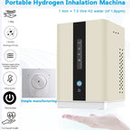 Hydrogen Water H2 Inhalation Machine with 150Ml/Min 99.99% High Purity H2 Low Noise Hydrogen Water Generator Ionizer SPE/PEM