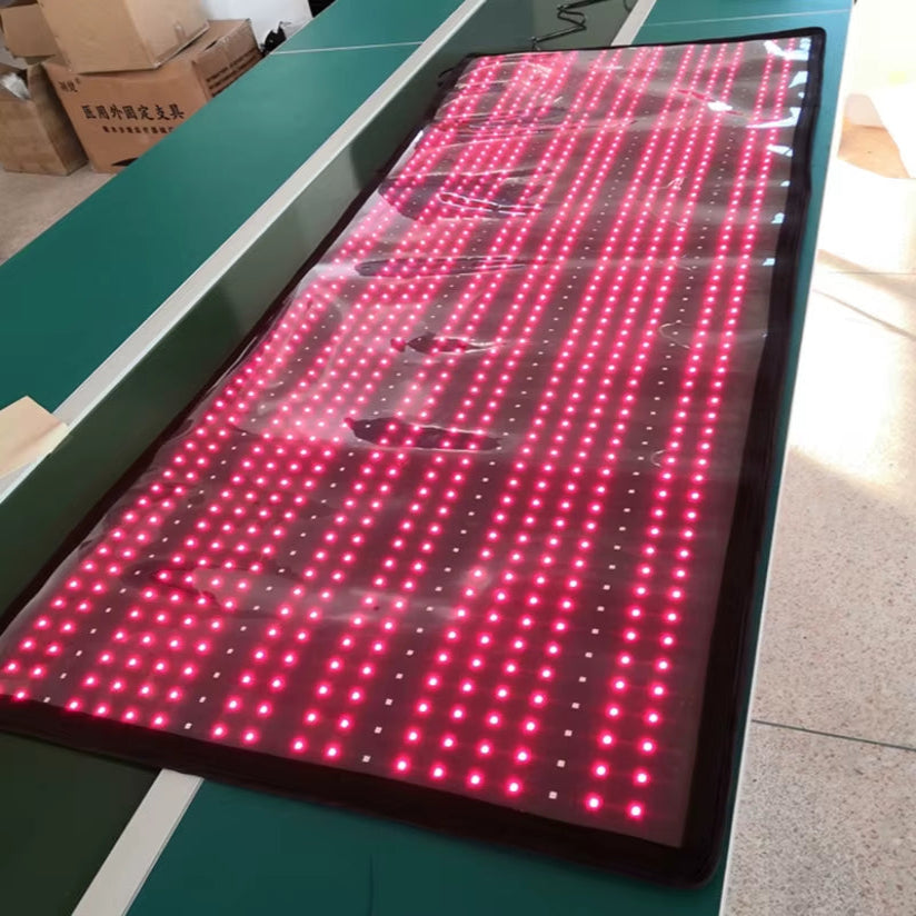 Home Use Full Body Sport Exercise Yoga Mat 660/850Nm Infrared Red Light Therapy Blanket 1260 Leds for Pain Relief Weight Loss