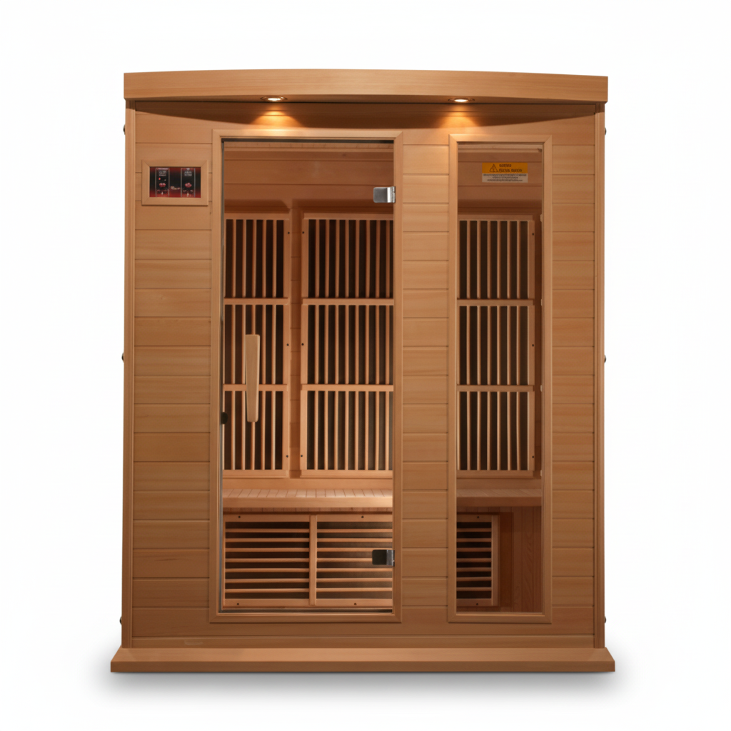 Dynamic Infrared 3 - Person FAR Infrared Sauna in Hemlock